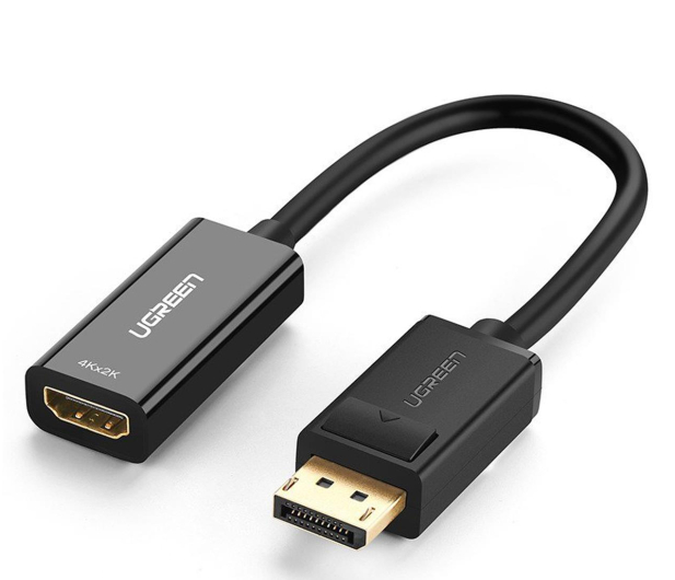 UGREEN MM137 Kabel DisplayPort (męski) - HDMI (żeński) FullHD 25cm - 1256860 - zdjęcie
